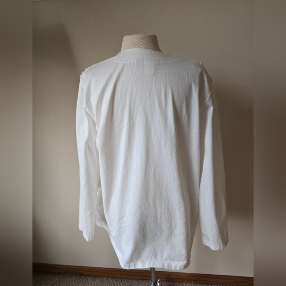 Vintage Casual Look Women's 100% Cotton Made In USA Embroidered Jacket Sz L. - Picture 3 of 10